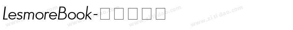 LesmoreBook字体转换