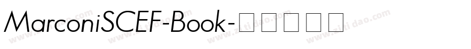 MarconiSCEF-Book字体转换