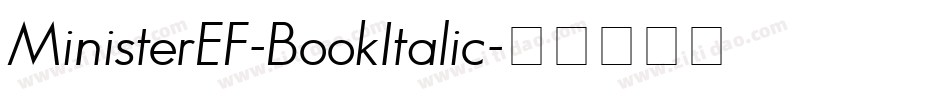 MinisterEF-BookItalic字体转换