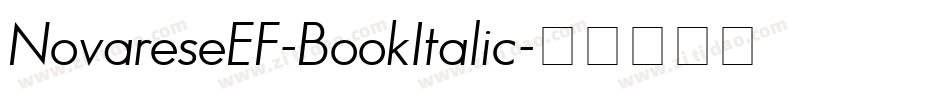 NovareseEF-BookItalic字体转换