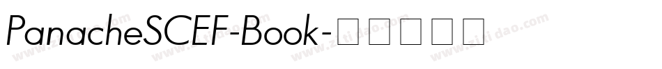 PanacheSCEF-Book字体转换