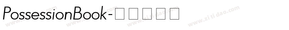 PossessionBook字体转换