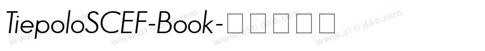 TiepoloSCEF-Book字体转换
