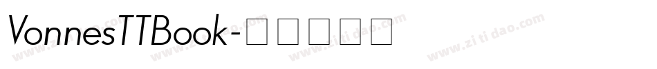 VonnesTTBook字体转换