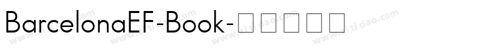 BarcelonaEF-Book字体转换
