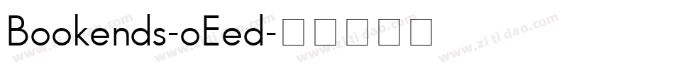 Bookends-oEed字体转换