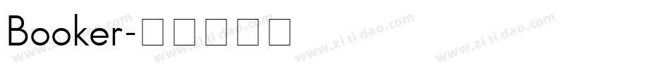 Booker字体转换