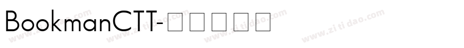 BookmanCTT字体转换