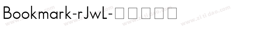 Bookmark-rJwL字体转换