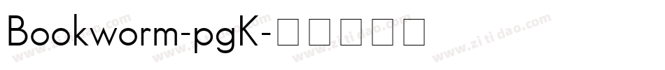 Bookworm-pgK字体转换