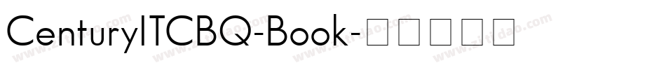 CenturyITCBQ-Book字体转换