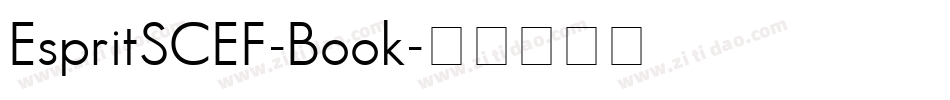 EspritSCEF-Book字体转换