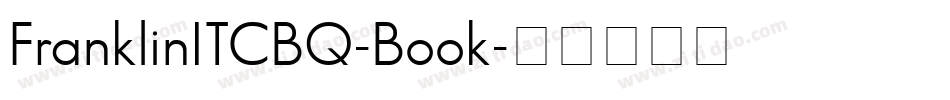 FranklinITCBQ-Book字体转换