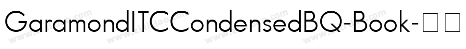 GaramondITCCondensedBQ-Book字体转换