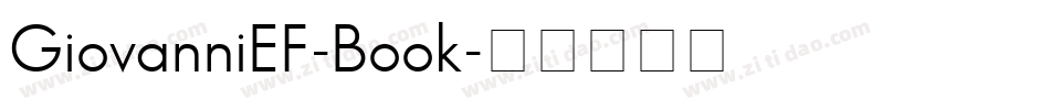 GiovanniEF-Book字体转换