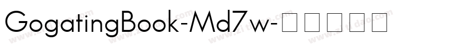 GogatingBook-Md7w字体转换