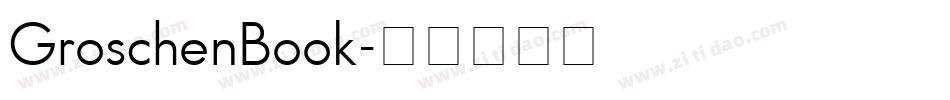 GroschenBook字体转换