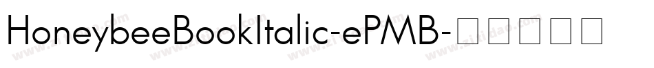 HoneybeeBookItalic-ePMB字体转换
