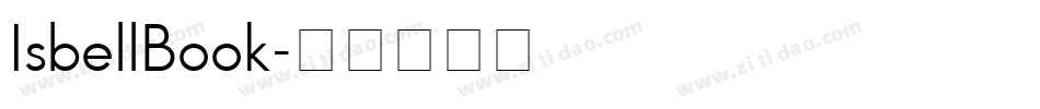 IsbellBook字体转换