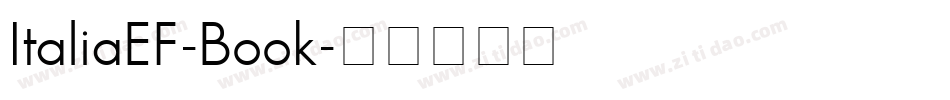 ItaliaEF-Book字体转换