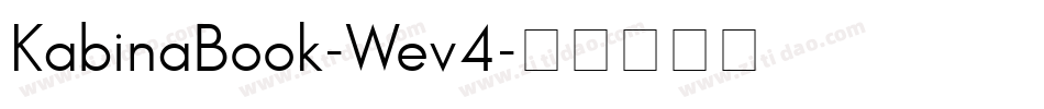 KabinaBook-Wev4字体转换