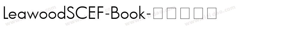 LeawoodSCEF-Book字体转换
