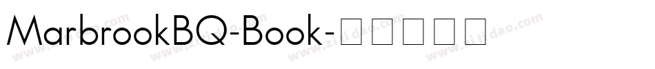 MarbrookBQ-Book字体转换