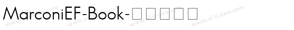 MarconiEF-Book字体转换