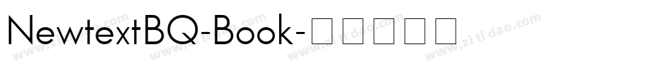 NewtextBQ-Book字体转换