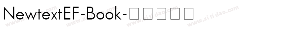 NewtextEF-Book字体转换