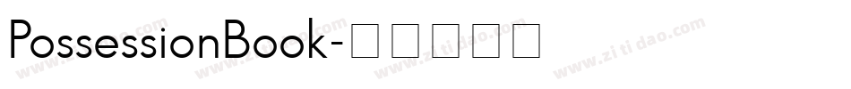 PossessionBook字体转换