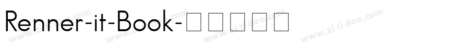 Renner-it-Book字体转换