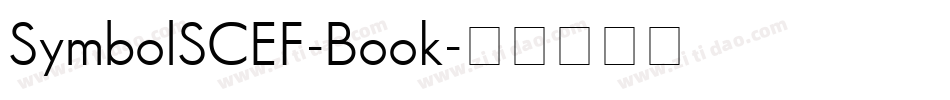SymbolSCEF-Book字体转换