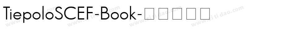 TiepoloSCEF-Book字体转换