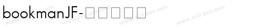 bookmanJF字体转换