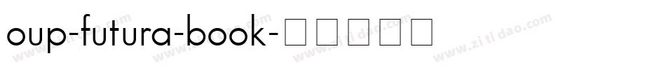 oup-futura-book字体转换