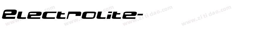 Electrolite字体转换
