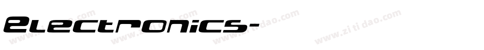 Electronics字体转换