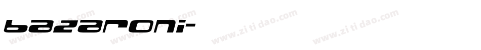 bazaroni字体转换