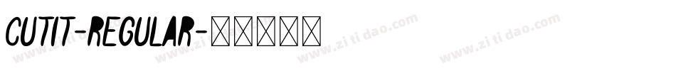 CutIt-Regular字体转换
