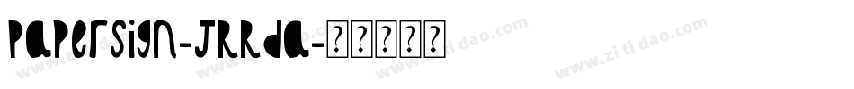 PaperSign-JRRda字体转换