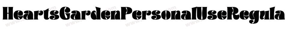 HeartsGardenPersonalUseRegular-Lgp4字体转换