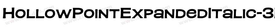 HollowPointExpandedItalic-3E4Z字体转换