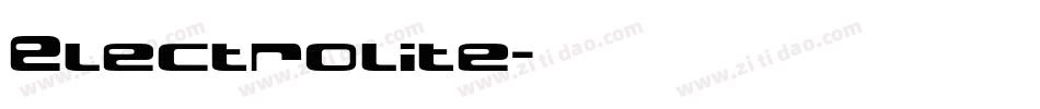 Electrolite字体转换