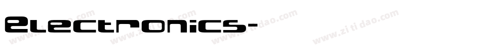 Electronics字体转换