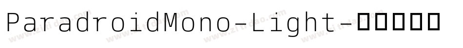 ParadroidMono-Light字体转换