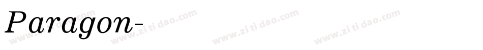Paragon字体转换