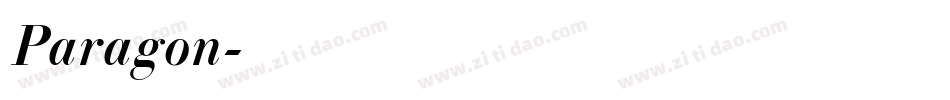 Paragon字体转换