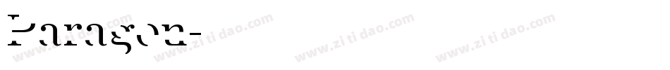 Paragon字体转换