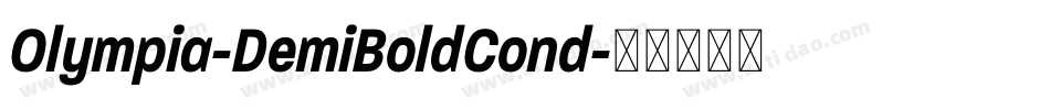 Olympia-DemiBoldCond字体转换